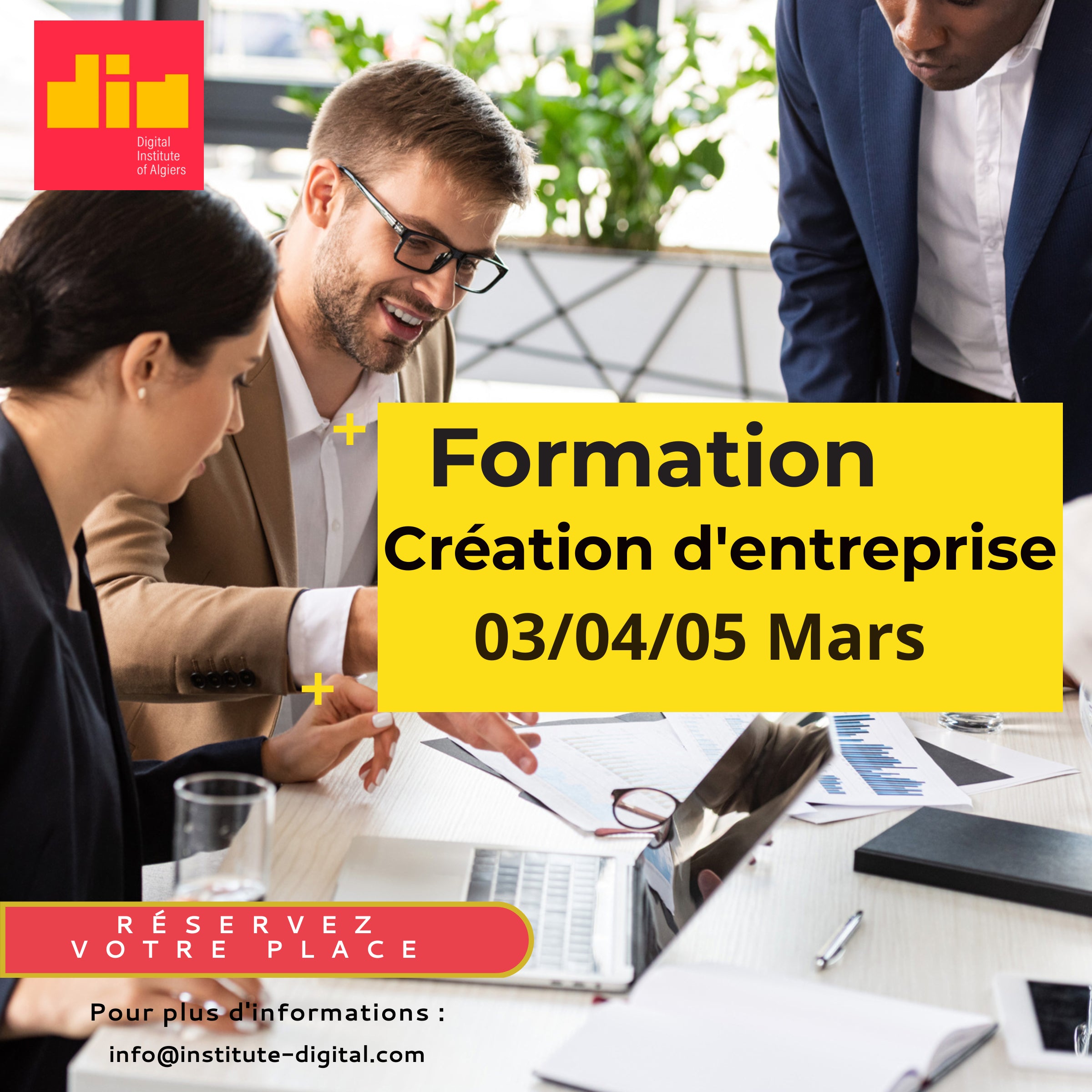 Formation/Workshop 👨‍🏫 : Création d'entreprise  (03/04/05 Mars)